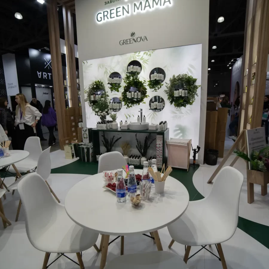 Стенд GreenMama на выставке InterCharm 2023